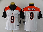 Women Nike Bengals 9 Joe Burrow White 2020 NFL Draft First Round Pick Vapor Untouchable Limited Jersey,baseball caps,new era cap wholesale,wholesale hats